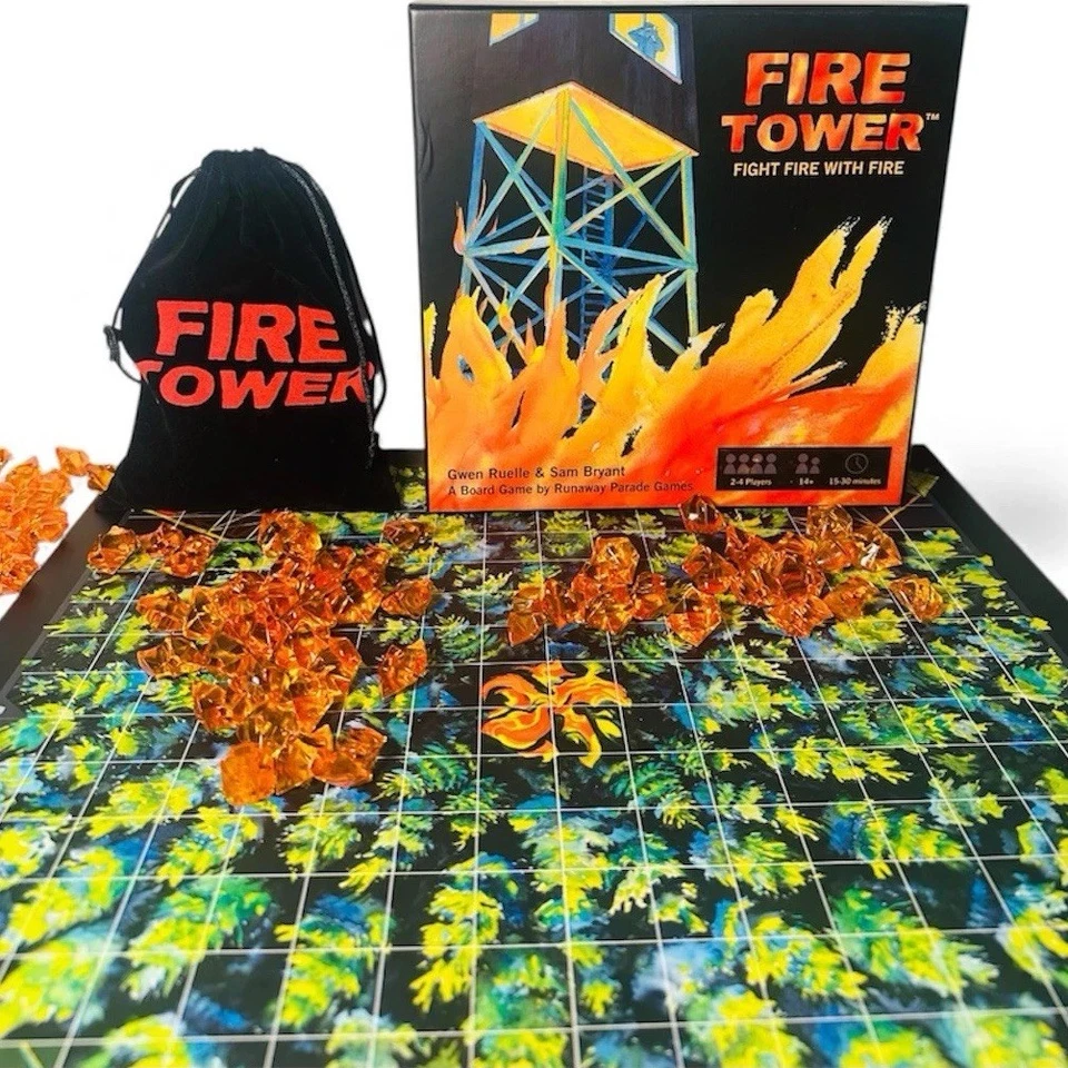 Fire Tower Board Game Fight Fire With Fire Runaway Parade Games 2018 COMPLETE - Image 3 of 4