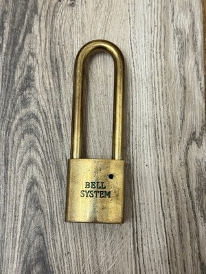 Vintage BEST Bell System Padlock Lock No Key
