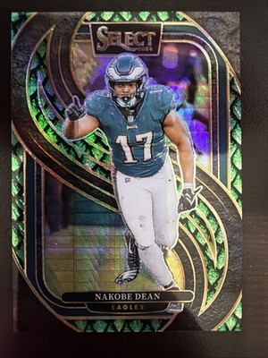 2024 Panini Select - Premier Level Nakobe Dean #185 Dragon Scale Prizm /81