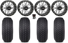 System 3 ST-3 14" Wheels Machined 30" Regulator 2 Tires Suzuki KingQuad