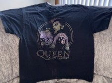 Queen + Adam Lambert The Rhapsody Tour 2019 Black Concert T-Shirt 2XL