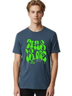 I-Am-What-I-M-Meant-To-Be Mens Graphic Tee,100% Cotton,Casual Summer Wear