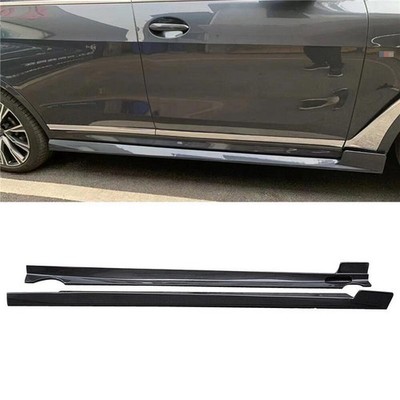 For BMW X7 G07 M Sport 2019-2021 Carbon Fiber Side Skirts Extension Lip Aprons