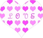 LOVE HEARTS VALENTINES ENGAGEMENT WEDDING EDIBLE CUPCAKE TOPPER DECORATIONS VAL1