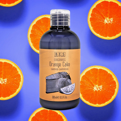 BES Beauty & Science Fragrance Hair SHAMPOO - Orange Cake 300ml - 10.5 Fl. Oz.