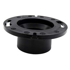 RV Toilet Closet Flange  4x3  ABS Plastic  Toilet-to-Floor Flange Only