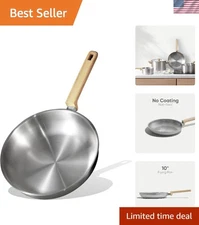 Stainless Steel Frying Pan 10 Inch Nonstick Skillet Cookware Egg Pan Inductio...