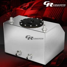 4 GALLON LIGHTWEIGHT POLISHED ALUMINUM BOTTOM FEED GAS FUEL CELL TANK+FOAM