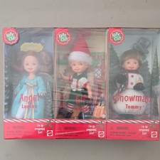 Mattel Kelly Club Holiday Christmas Ornament Doll Gift Set 3pc 2001