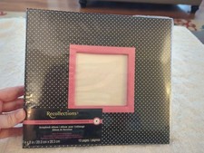 Black And White Recollections Scrapbook 8x 8. 10 Top Load Pages
