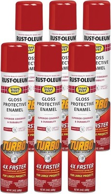 Rust-Oleum 334128 Stops Rust Turbo Spray Paint, 24 oz, Gloss (Select Color)