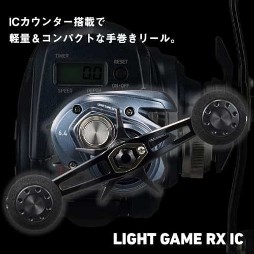 【美品】LIGHT GAME RX IC 150 DAIWA Light Game RX IC 150-DH Bi-Axle Reel with CounterNEW