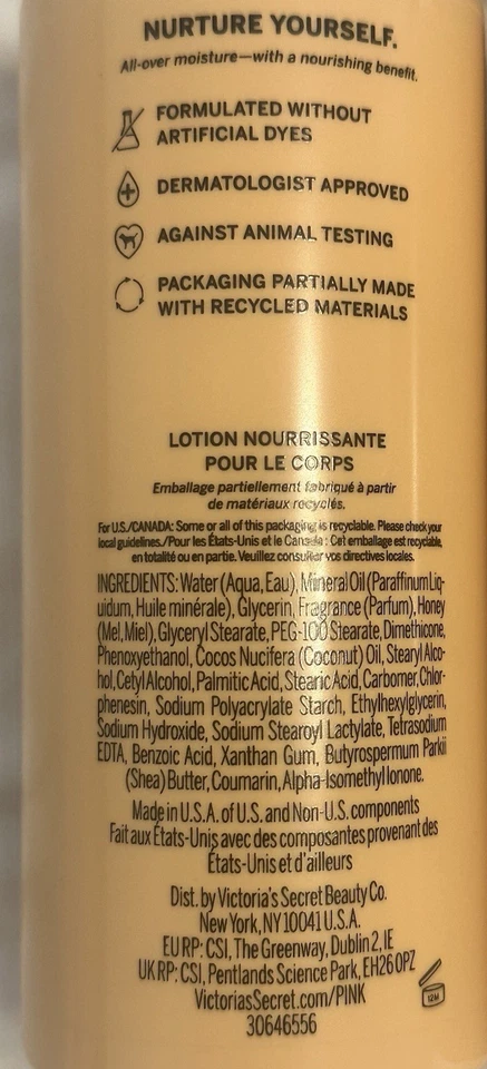 Victoria’s Secret Loción Corporal Miel Rosa con Miel Pura y Manteca de Karité 2 Botellas Foto 3 de 3