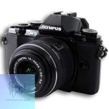 Olympus OM-D E-M10 Mirrorless Camera Kit Black Used Wi-Fi SD Card JP