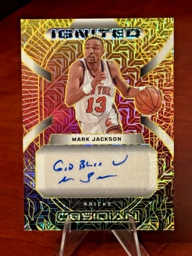 2024-25 Obsidian Basketball Mark Jackson Ignited Auto "God Bless U" /10 Knicks