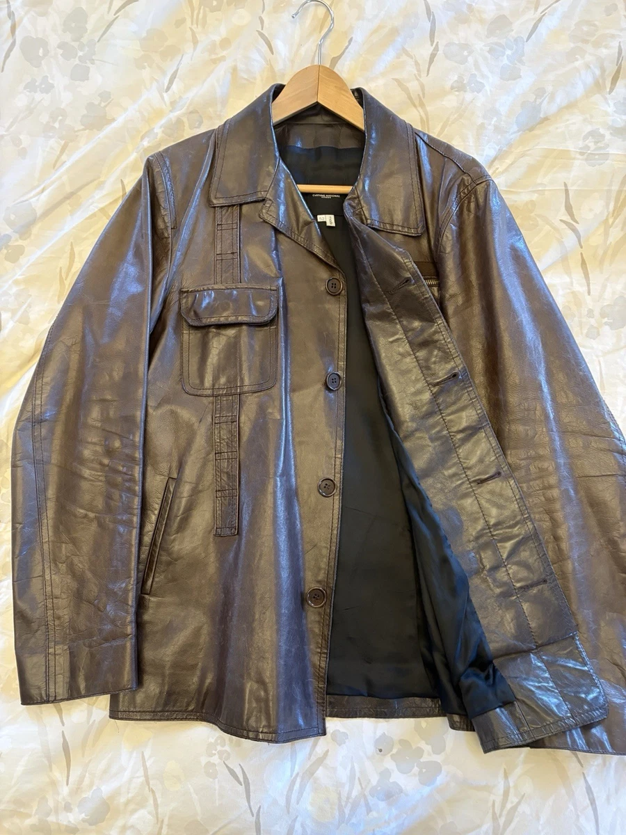 Costume National Coats, Jackets & Vests Leather Outer Shell for