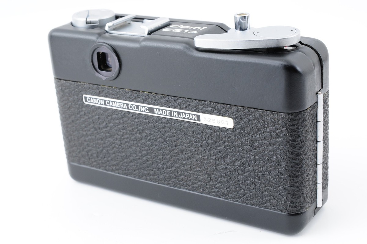 N MINT] Canon Demi EE17 35mm Black paint Half Frame Film Camera