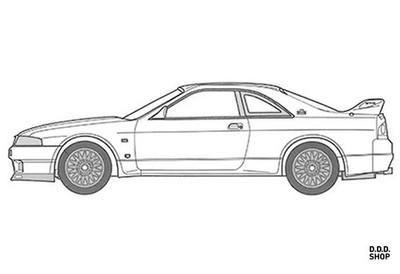 1/24 Nissan Skyline GT-R RGO Wangan Midnight Series No.4 Plastic Models