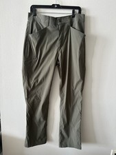 Orvis Tech Pants Outdoor Fishing Nylon Mens Size 34X31 Green Water Repellent