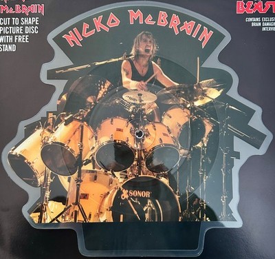 Nicko McBrain Iron Maiden - Rhythm Of The Beast - 10'' Shaped Picture Disc 1991