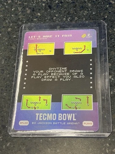 Bo Jackson Battle Arena Tecmo Bowl Let's Make It Fair BPL23 SSP Foil