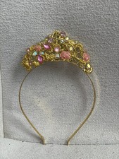 Disney Princess Belle Tiara Metal Made in France Jeweled