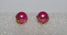 Choice of real & faux pearl stud earrings choice of colours & size pearls UK