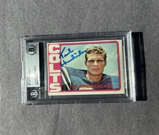 1972 Topps #93 Ted Hendricks RC signed.BALT. Colts Auto.BAS Autograph HOF 