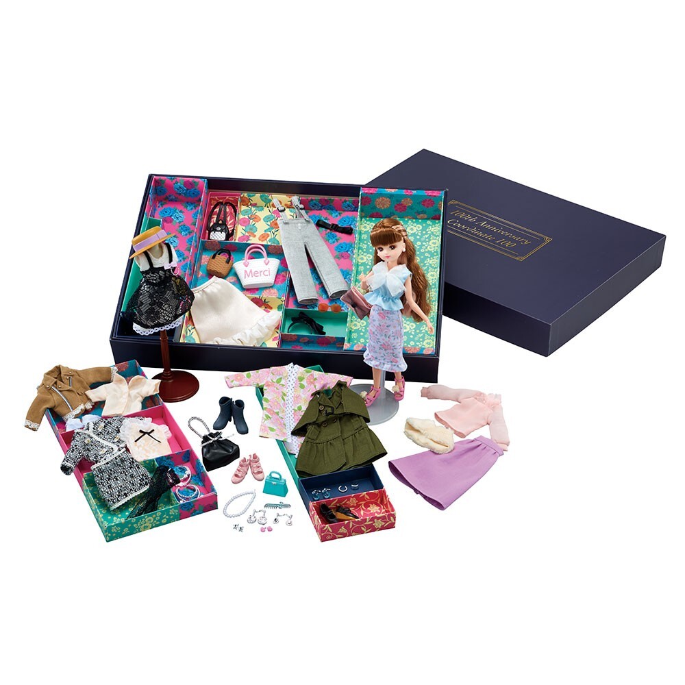 Takara Tomy Licca-Chan Limited 100th Anniversary Coordination 100 Doll Licca Set