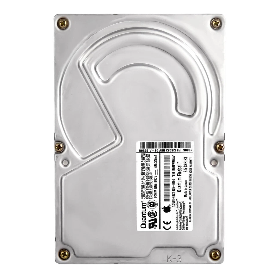 Quantum Fireball 1280S FB12S023 1.2GB 5.4K Fast SCSI 3.5'' Hard Drive - Image 3 of 3