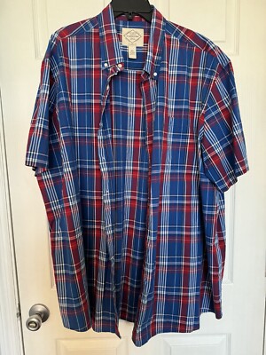 3xlt short sleeve dress shirts St. John’s Bay Classic Fit 3XLT Men’s Short Sleeve Casual Dress Shirt