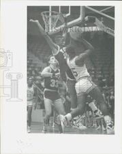 1986 Press Photo York vs. Fort Mill basketball game at Winthrop Coliseum