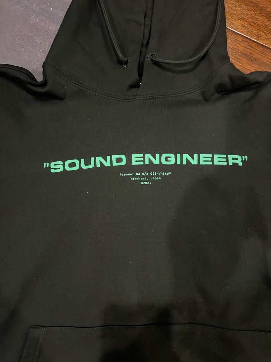 Off White Sound Engineer Hoodie Medium (Pioneer DJ Collab) VNDS | eBay