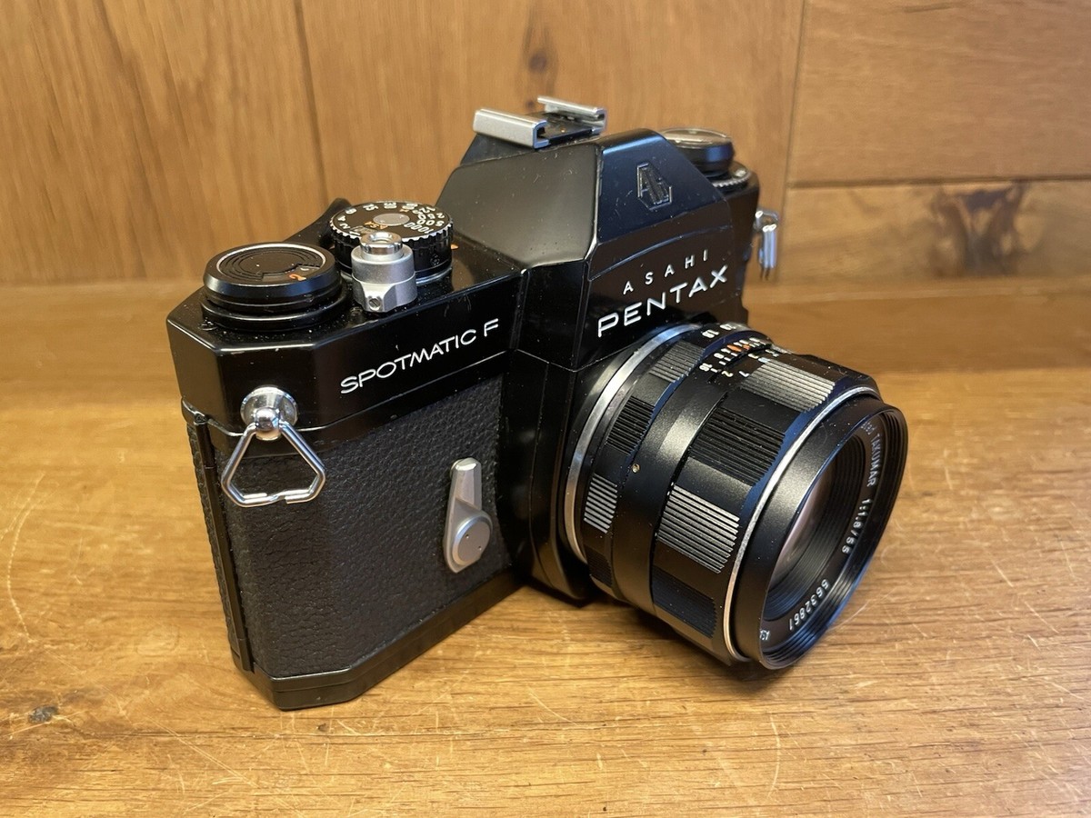 Near Mint ++* Pentax Spotmatic F SPF Black Film Camera SMC