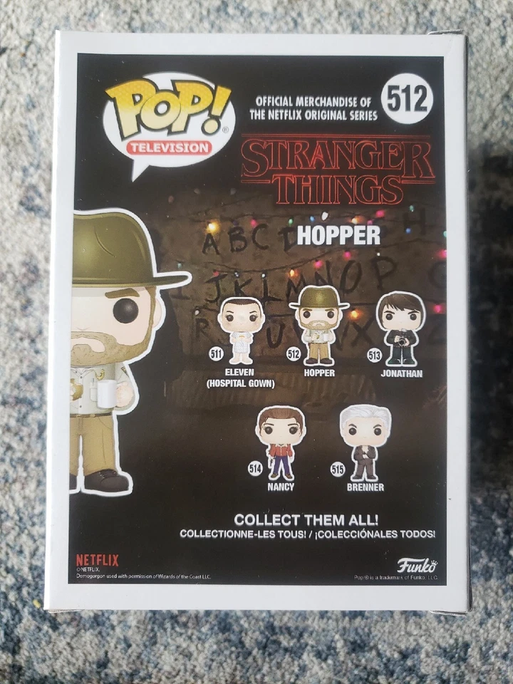 Funko Pop! Television: Stranger Things - Hopper (512) Chase Bobble Head Figure - Image 3 of 4