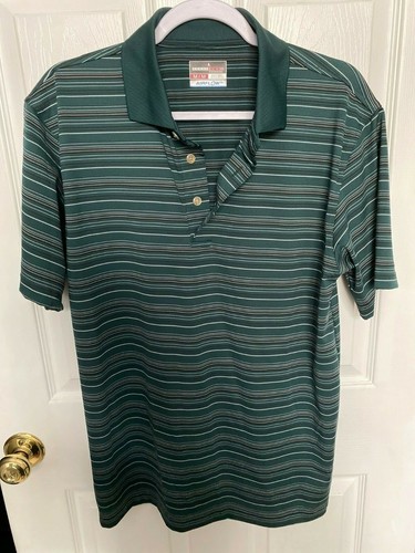 GRAND SLAM MENS POLO GREEN W/BLACK 