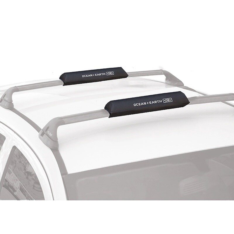 Ocean Earth Surfboard AERO Roof Bar Pads NEW 51cm PAIR (2) padded rack 20 inch