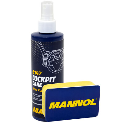 Cockpitpflege inkl. Auftrageschwamm Cockpit Pflege New Car MANNOL 6147 250 ml