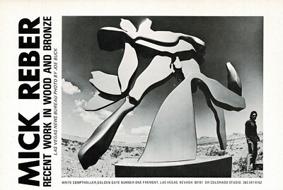 1970s Vintage Mick Reber Sculpture Art Gallery Artist Photo Original ...