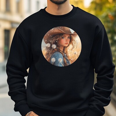 Cowgirl LöwenzahnSweatshirt Kuschelig und Perfekt für jeden Anlass S bis 4XL