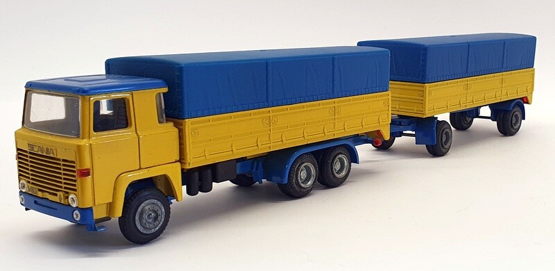 Nacoral 1/50 Scania 140 – Camion Couvert Avec Remorque, Diecast, Mat041