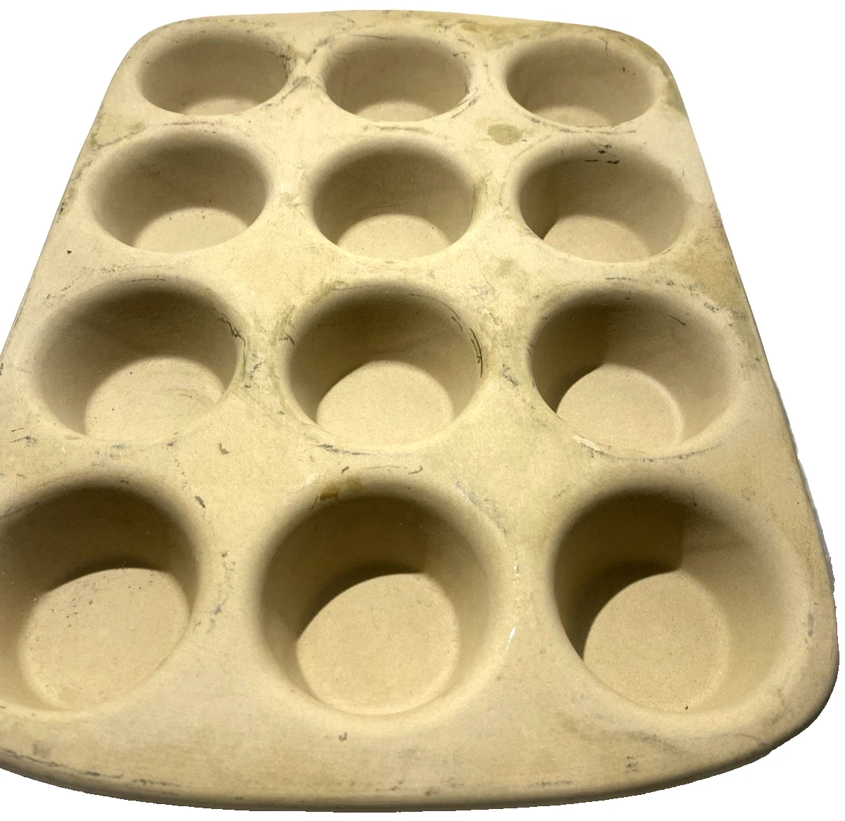 PAMPERED CHEF Heritage Stoneware Collection, Muffin Cupcake Pan, 11” X 15”
