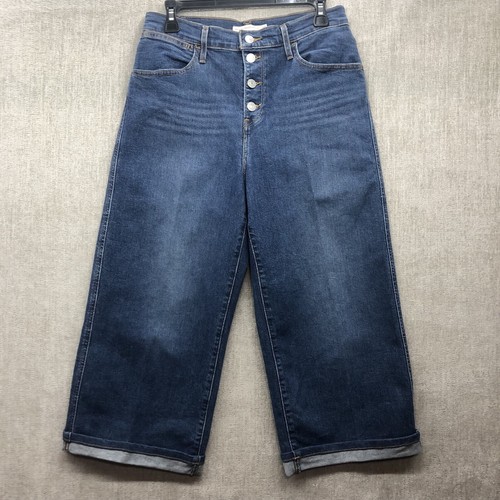 Levis Womens Mile High Cropped Wide Leg 