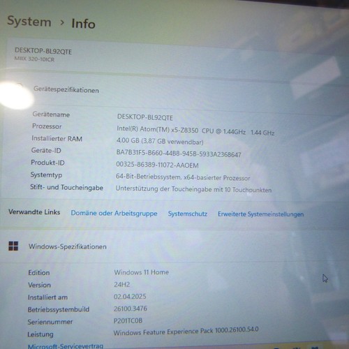 XXL SET Lenovo Miix 320 MINI Convertible METALL l 10 Zoll TOUCH Windows 11 SSD - Bild 19 von 19