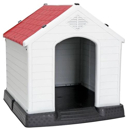 28 Zoll/32 Zoll H Outdoor Hundehaus wetterfest Tierheim Hundeheuche 4 Farben - Bild 57 von 73