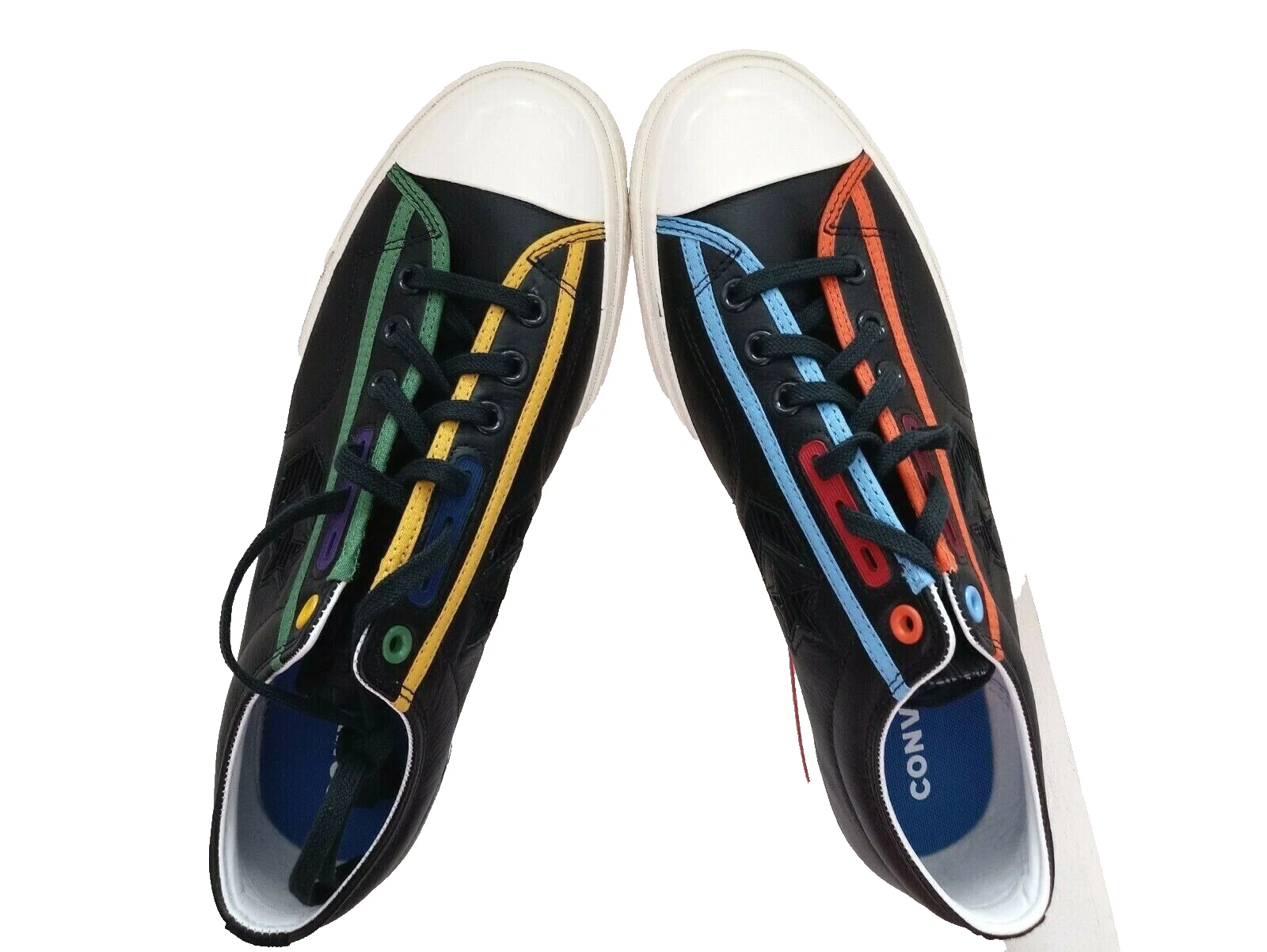 CONVERSE STAR PLAYER OX SCARPE BASSE IN PELLE TAGLIA: UOMO 10 5 DONNA 12