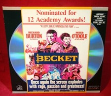 Laserdisc n  Becket  Richard Burton Peter O'Toole John Gielgud