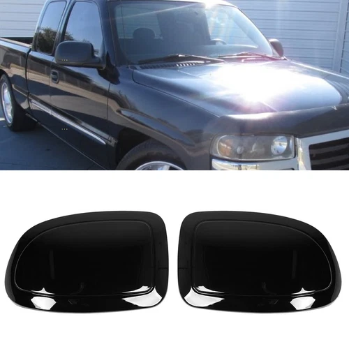 Exterior Rear View Door Wing Mirror Housing Cover Cap For GMC Sierra 1999-2006