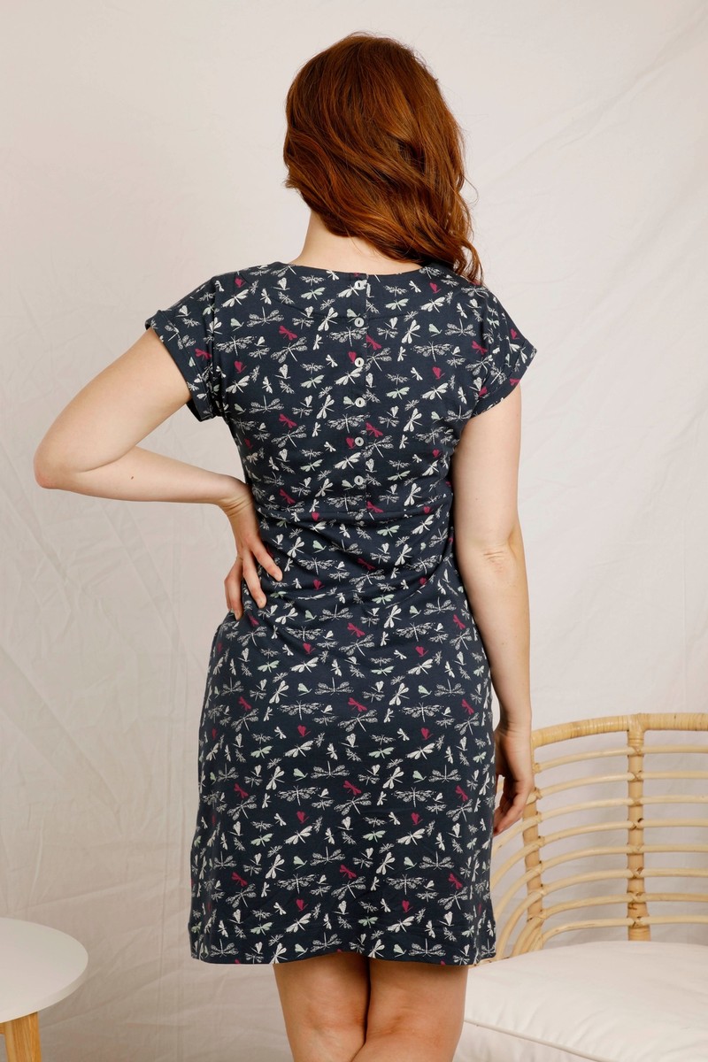 Abito In Maglia Biologica Boysenberry Weird Fish Tallahassee - Foto 3