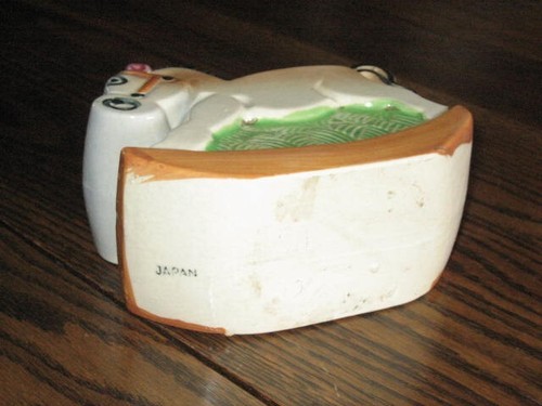 Vtg. Cute Rocking Horse Shaped Planter Pottery Japan - Picture 7 of 9